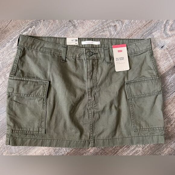 Levi's '94 Cargo Twill Mini Skirt- Size 32 - Picture 1 of 7